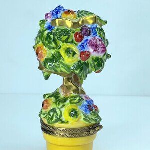 Topiary of Flowers and Fruit ~ ROCHARD ~ Limoges Box Garden Gardener gift A163